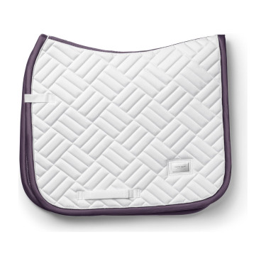 Sottosella da dressage Equestrian Stockholm moderno Bianco viola scuro