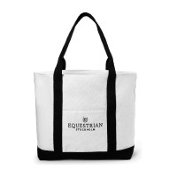 Borsa tote Equestrian Stockholm Bianco