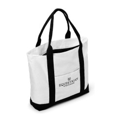 Borsa tote Equestrian Stockholm Bianco