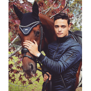 Giacca bomber Equestrian Stockholm da uomo Marina Blu marino