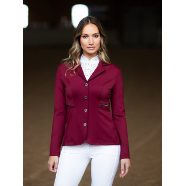 Giacca da concorso Equestrian Stockholm Select donna Bordeaux