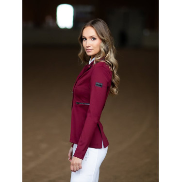 Giacca da concorso Equestrian Stockholm Select donna Bordeaux