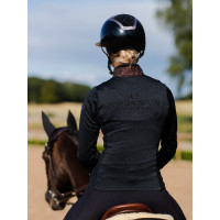 Giacca in pile Equestrian Stockholm da donna Mogano scintillante