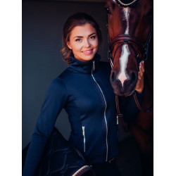 Giacca in pile Equestrian Stockholm da donna Marina Blu marino Giacca in pile Equestrian Stockholm da donna Marina Blu marino