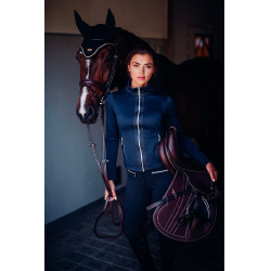 Giacca in pile Equestrian Stockholm da donna Marina Blu marino Giacca in pile Equestrian Stockholm da donna Marina Blu marino