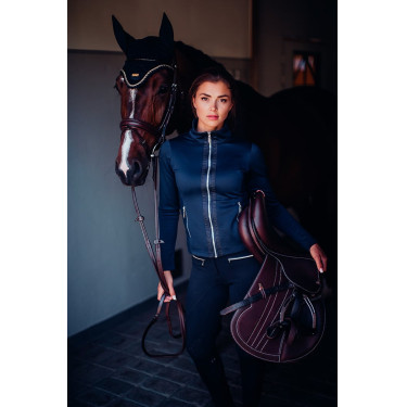 Giacca in pile Equestrian Stockholm da donna Marina Blu marino Giacca in pile Equestrian Stockholm da donna Marina Blu marino