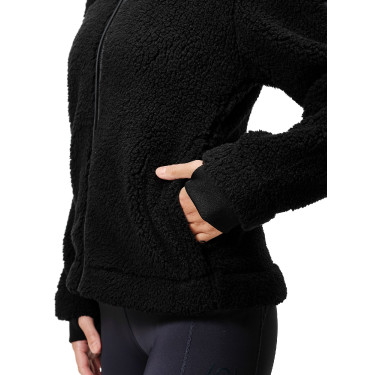 Giacca in pile Teddy Equestrian Stockholm da donna Nero