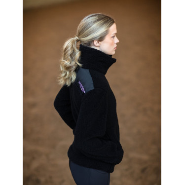 Giacca in pile Teddy Equestrian Stockholm da donna Nero