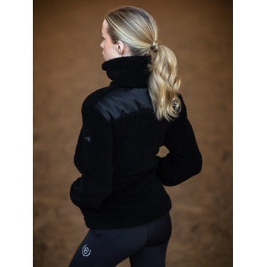 Giacca in pile Teddy Equestrian Stockholm da donna Nero
