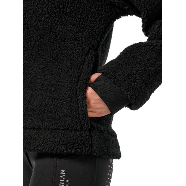 Giacca in pile Teddy Equestrian Stockholm Young Rider Nero Giacca in pile Teddy Equestrian Stockholm Young Rider Nero