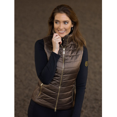 Gilet senza maniche Equestrian Stockholm donna Equestrian Champagne Beige