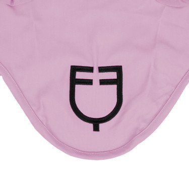 Cuffia antimosche Equestro cube stretch tecnica con logo Bouquet di orchidea Rosa