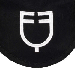 Cuffia antimosche Equestro cube stretch tecnica con logo
