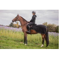 Coprireni in pile Diagonal Paddock Sports Nero