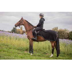 Coprireni in pile Diagonal Paddock Sports Nero