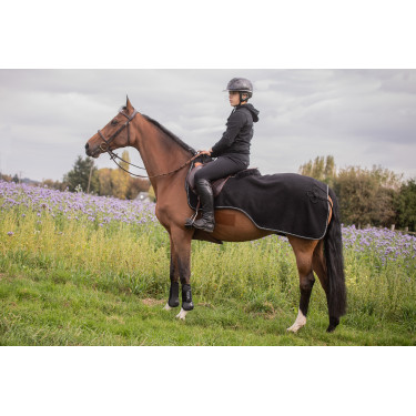 Coprireni in pile Diagonal Paddock Sports Nero