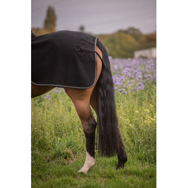 Coprireni in pile Diagonal Paddock Sports Nero