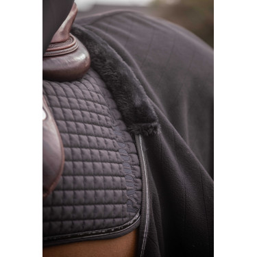 Coprireni in pile Diagonal Paddock Sports Nero