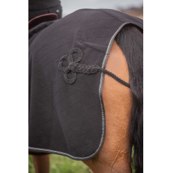 Coprireni in pile Diagonal Paddock Sports Nero