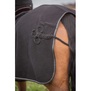 Coprireni in pile Diagonal Paddock Sports Nero