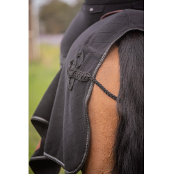 Coprireni in pile Diagonal Paddock Sports Nero