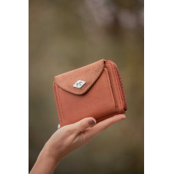 Portamonete Pénélope Clémence Cognac Marrone