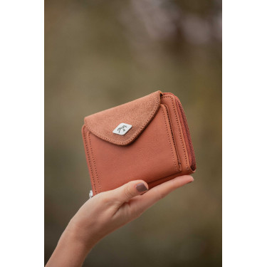 Portamonete Pénélope Clémence Cognac Marrone