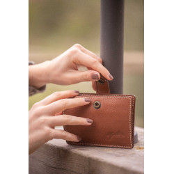 Porta-carte Penelope Cartoon Cognac Marrone