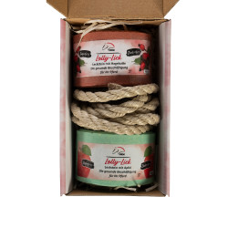 Blocco di sale aromatizzato Lolly Lick confezione da 2 HKM Rosa canina / mela