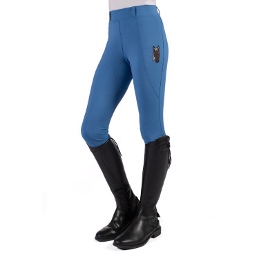 Leggings Mia a fondo intero in silicone HKM Blu