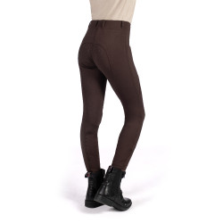 Leggings Mia a fondo intero in silicone HKM Marrone scuro