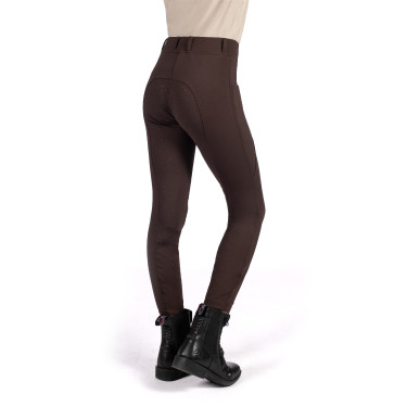Leggings Mia a fondo intero in silicone HKM Marrone scuro