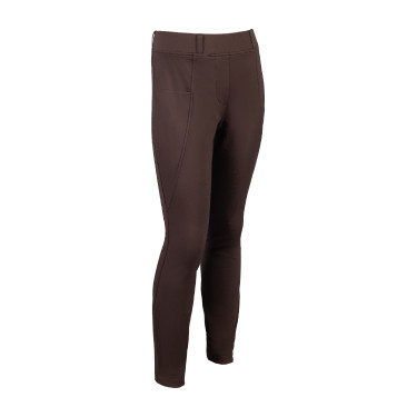 Leggings Mia a fondo intero in silicone HKM Marrone scuro