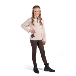 Leggings Mia a fondo intero in silicone HKM Marrone scuro