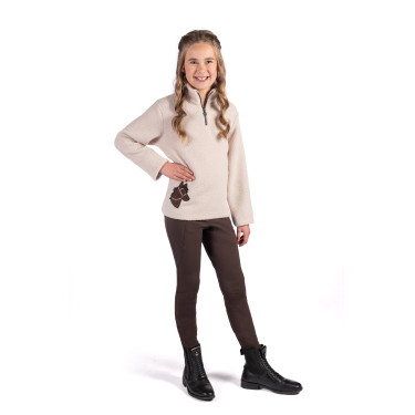 Leggings Mia a fondo intero in silicone HKM Marrone scuro