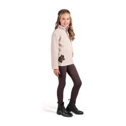 Leggings Mia a fondo intero in silicone HKM Marrone scuro