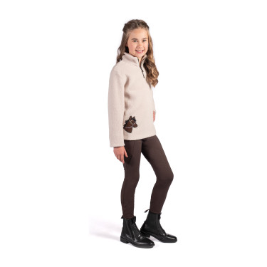 Leggings Mia a fondo intero in silicone HKM Marrone scuro