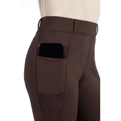Leggings Mia a fondo intero in silicone HKM Marrone scuro