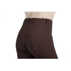 Leggings Mia a fondo intero in silicone HKM Marrone scuro