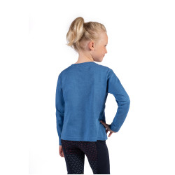 Polo a maniche lunghe Mia HKM Blu Polo a maniche lunghe Mia HKM Blu