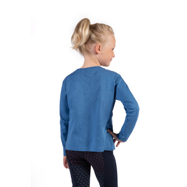 Polo a maniche lunghe Mia HKM Blu Polo a maniche lunghe Mia HKM Blu