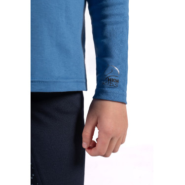 Polo a maniche lunghe Mia HKM Blu Polo a maniche lunghe Mia HKM Blu