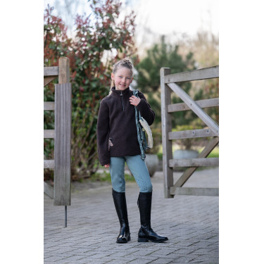 Maglia in pile da bambino Mia HKM Marrone scuro Maglia in pile da bambino Mia HKM Marrone scuro