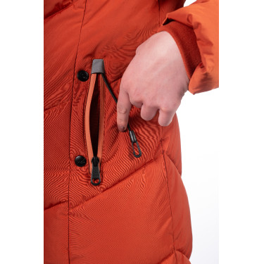 Piumino lungo Toronto HKM Rame Marrone