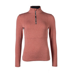 T-shirt funzionale Supersoft II HKM Rame Marrone