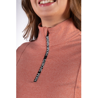 T-shirt funzionale Supersoft II HKM Rame Marrone