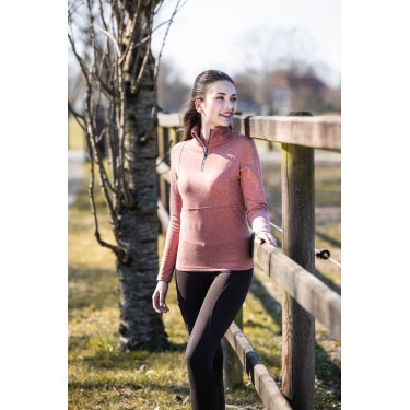 T-shirt funzionale Supersoft II HKM Rame Marrone