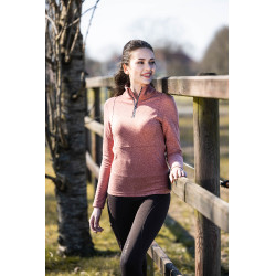 T-shirt funzionale Supersoft II HKM Rame Marrone