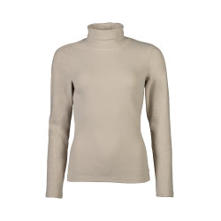 Maglia a maniche lunghe a collo alto Eva HKM Beige