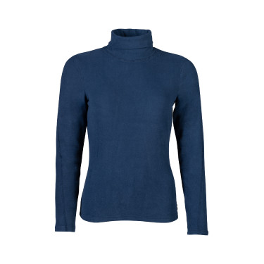 Maglia a maniche lunghe a collo alto Eva HKM Blu scuro